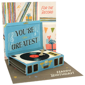 For The Record  Pop-Up Card