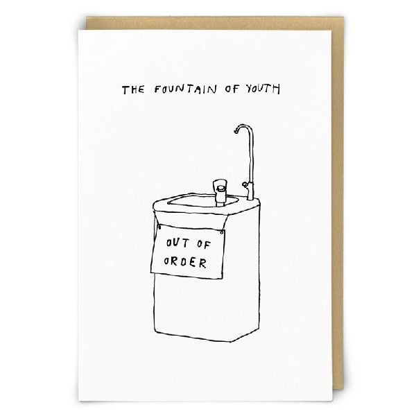 Fountain of Youth Blank Humour Card