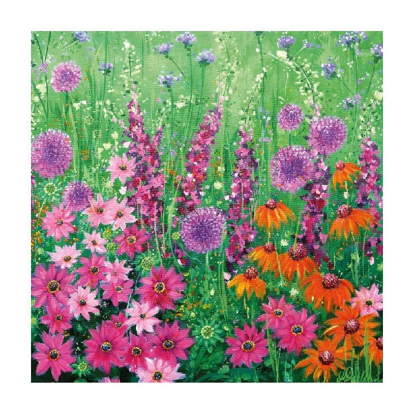 Foxgloves & Enchinacea Blank Art Card