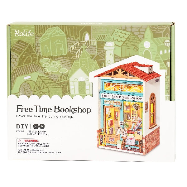 DIY Miniature Dollhouse Kit | Free Time Bookshop