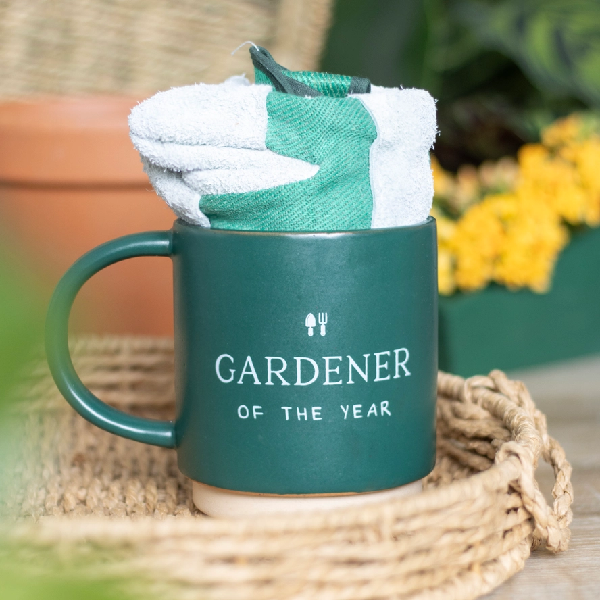 Gardener Of The Year Mug And Glove Set