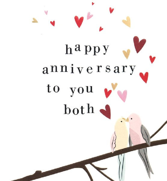 Parrots Anniversary Card