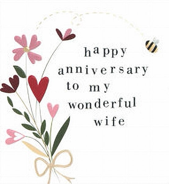 My Wonderful Wife Anniversary Card