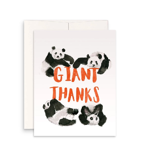 Giant Panda Thank You Card