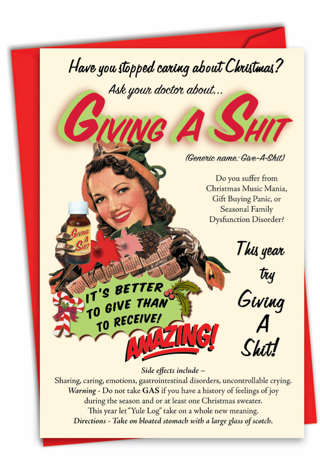 Giving A Shit Christmas Card