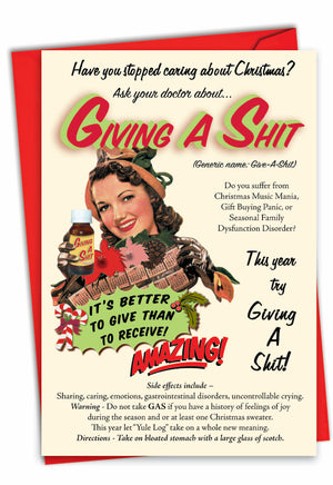 Giving A Shit Christmas Card