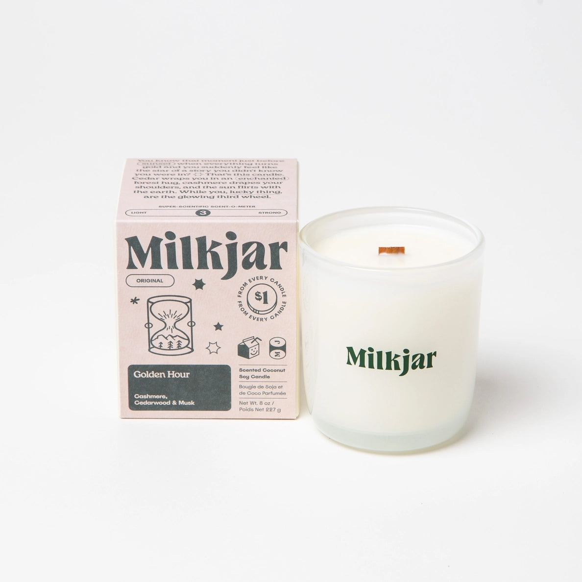 Milkjar 8 oz. Candle | Golden Hour