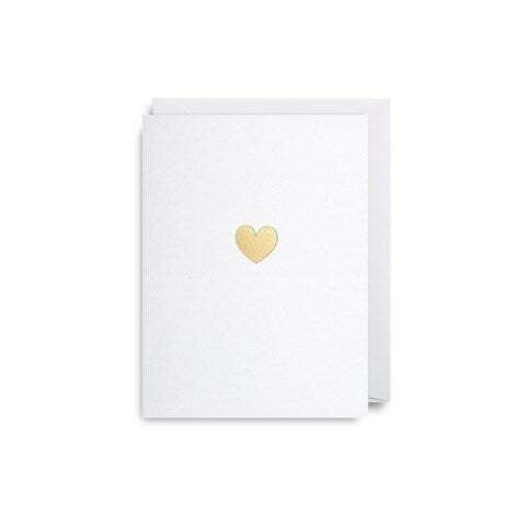 Gold Heart Mini Love Card