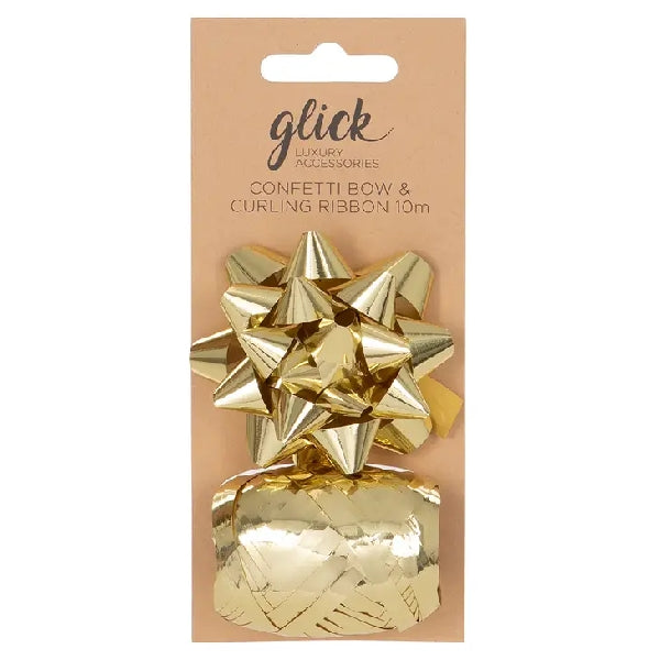 Metallic Gold Bow/Ribbon Multipack