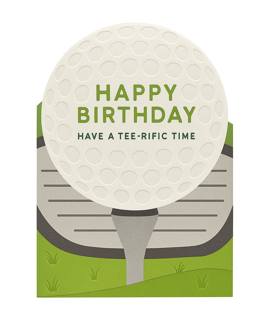Golf Birthday Card