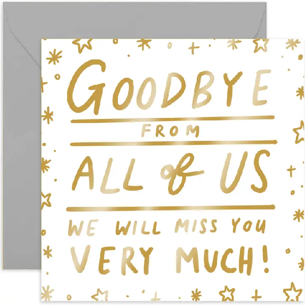 From All Of Us Goodbye Card
