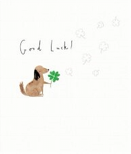 Good Luck Dog Card