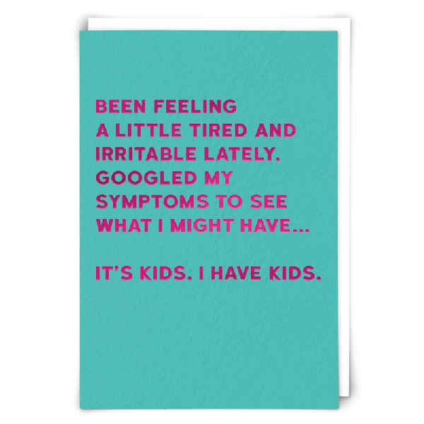 Googled My Symptoms Blank Humour Card