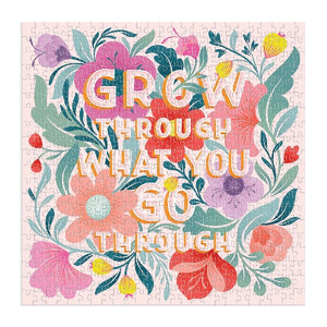 Galison 500 Piece Puzzle | Grow Through What You Go Through