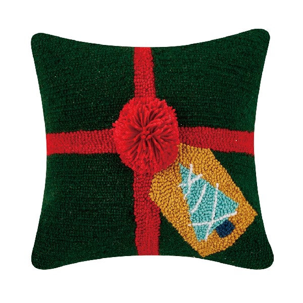 Green Gift Hook Pillow