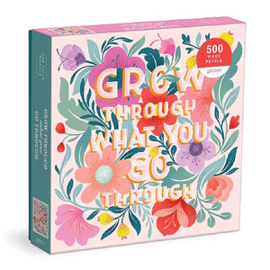 Galison 500 Piece Puzzle | Grow Through What You Go Through