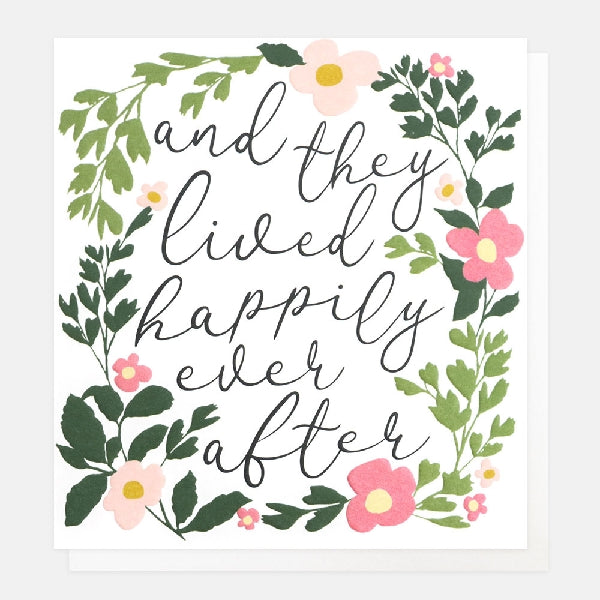 Happily Ever After Wedding Card