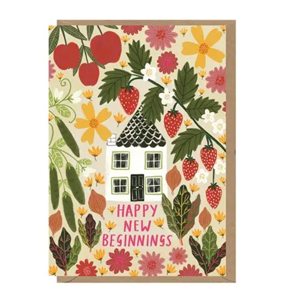 Happy New Beginnings New Home Card
