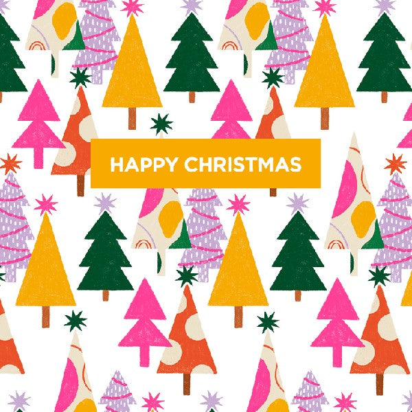 Happy Christmas Holiday Card Pack/6