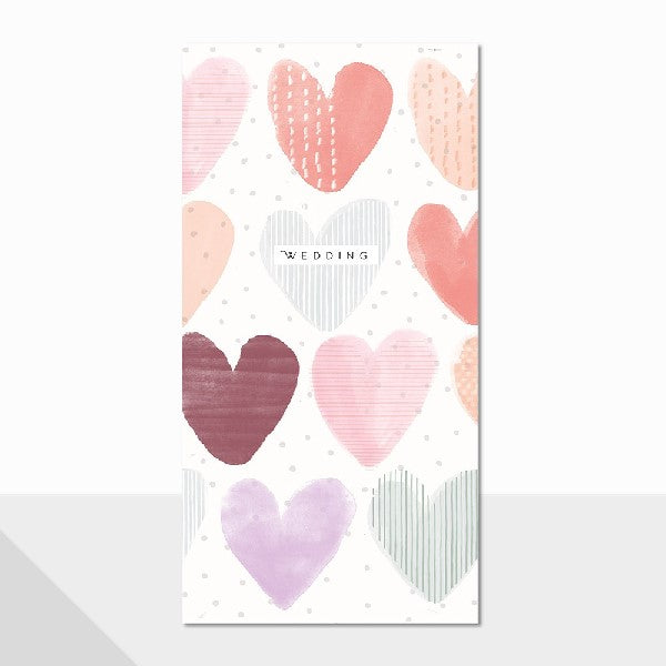Hearts Wedding Card Gift Wallet