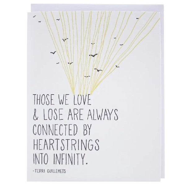 Heartstrings Quote Sympathy Card