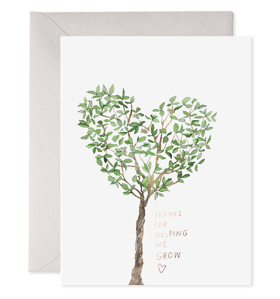 Helping Me Grow Thank You Card