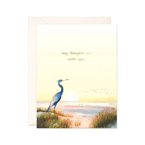 My Thoughts Are With You Sympathy Card