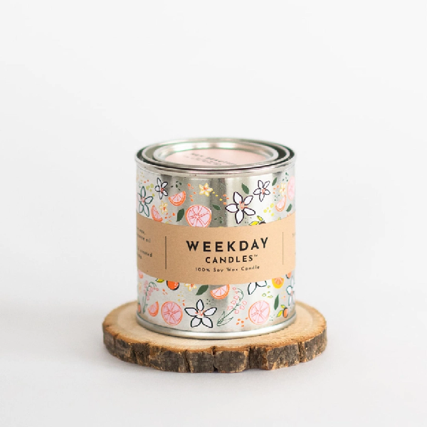 Weekday Candles Paint Tin Candle | Hey Beautiful