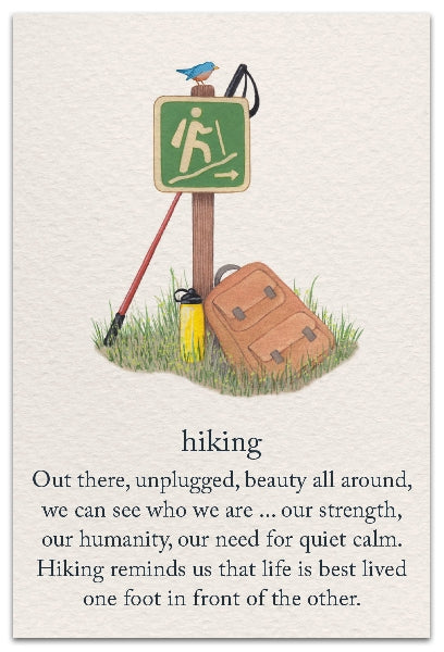 Hiking Birthday Card