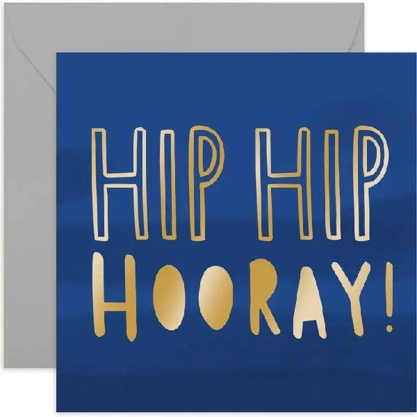 Hip Hip Hooray Congrats Card