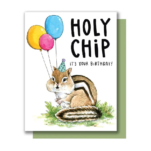 Holy Chip Birthday Card