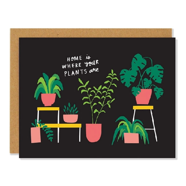 Houseplants New Home Card