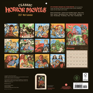2027 Classic Horror Movies Monthly Wall Calendar