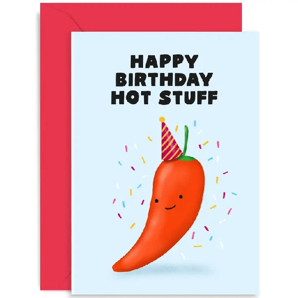 Hot Stuff Anniversary Card