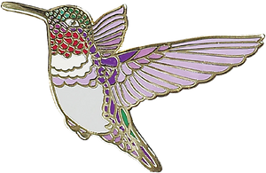 Hummingbird Enamel Pin