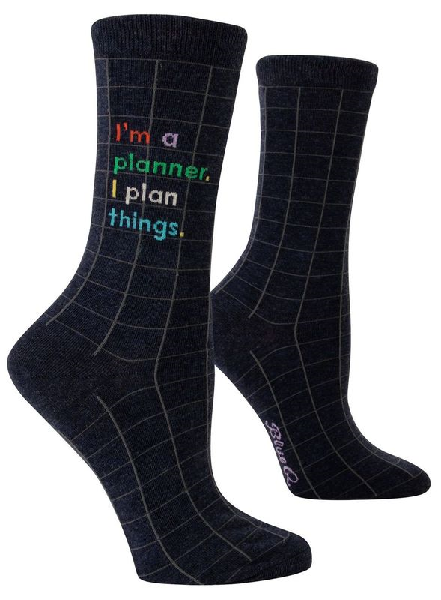 Blue Q Women's Crew Socks | I'm A Planner