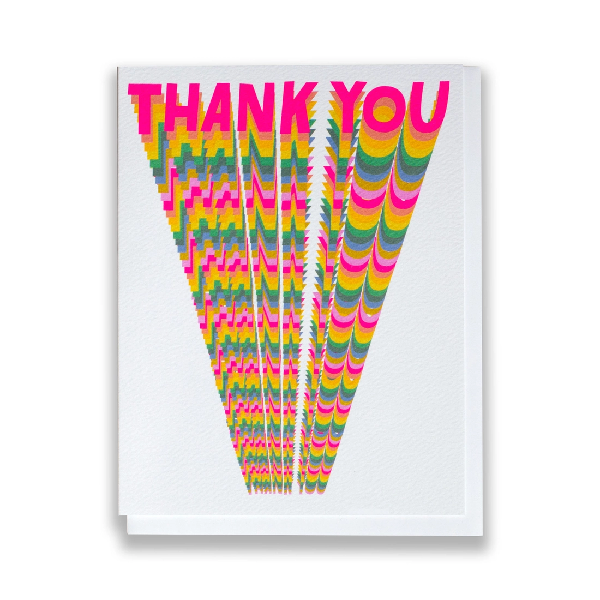Rainbow Infinity Thank You Card