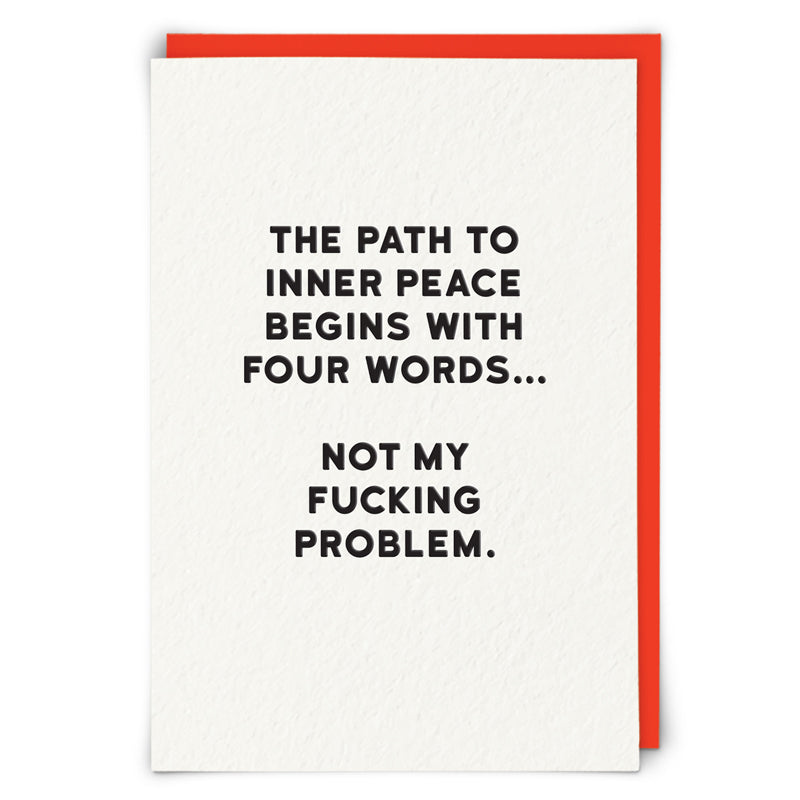 Inner Peace Blank Humour Card
