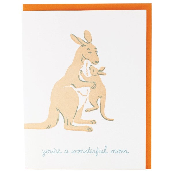 Kangaroo And Joey Mother's Day Card