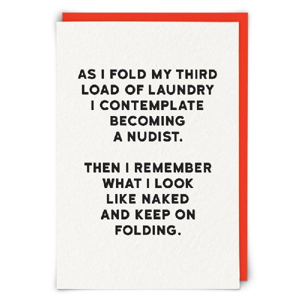 Keep Folding Blank Humour Card