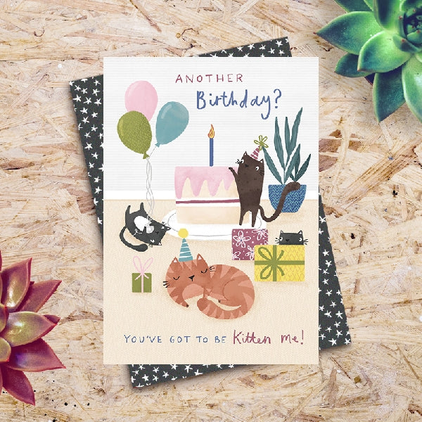 Kitten Me Birthday Card