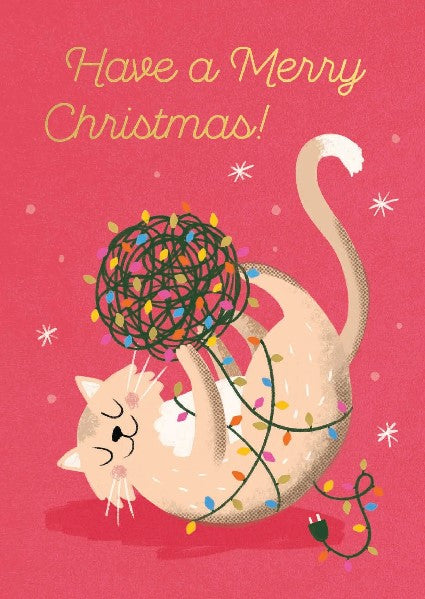 Fairy Lights Christmas Card