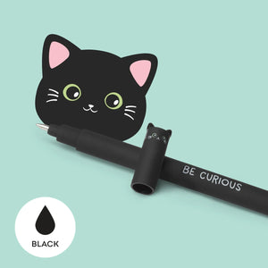 Erasable Be Curious Kitty Gel Pen