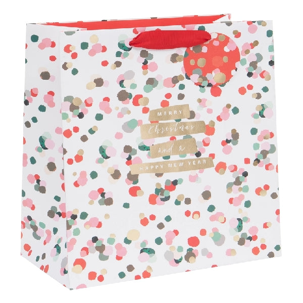Large White Christmas Glow Gift Bag
