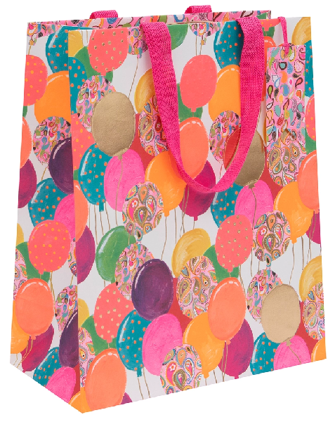 Large Pink Balloons Gift Bag
