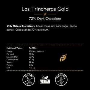 Willie's Cacao 26g Vegan Bar | Las Trincheras Gold