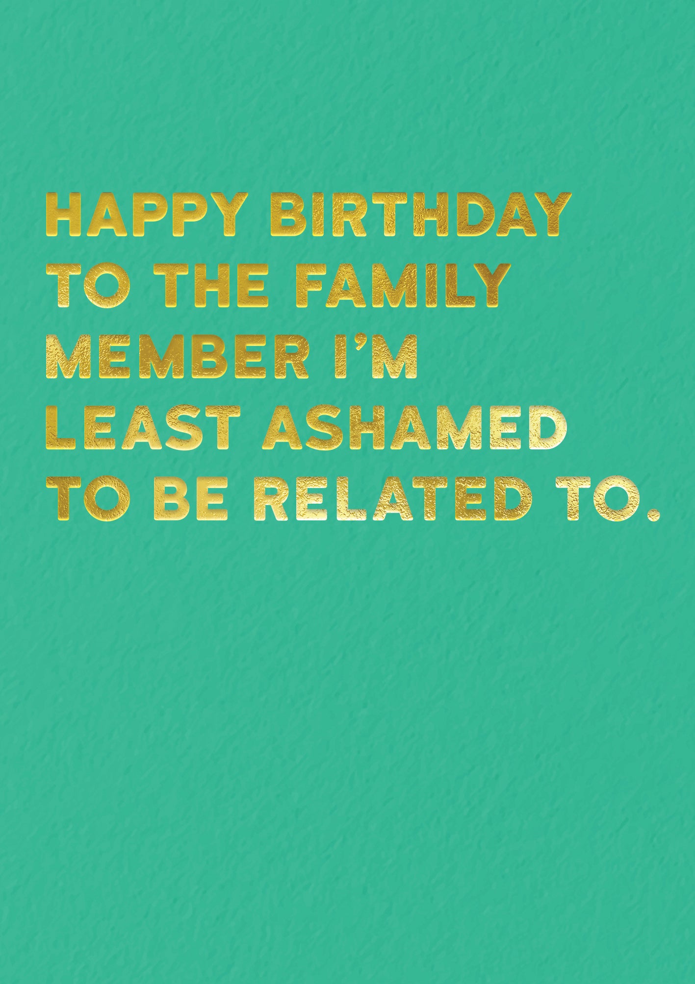 Ashamed Blank Humour Card