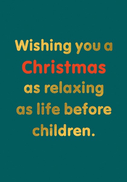 Life Before Children Christmas Card
