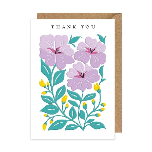 Lilac Blooms Thank You Card
