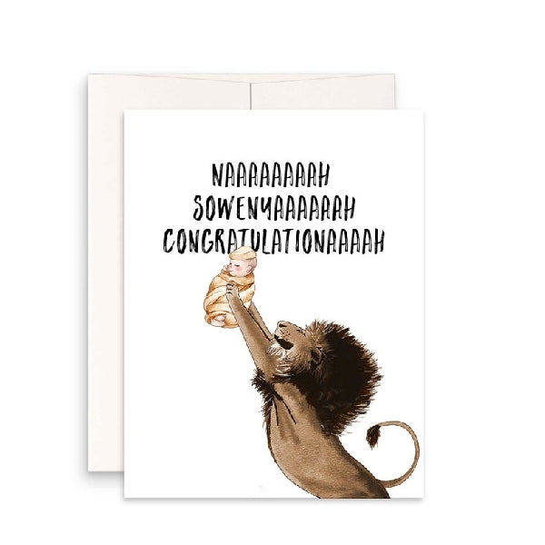 Lion King New Baby Card